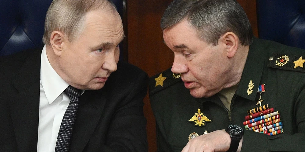 Krievijas Ģenerālštāba priekšnieks Valērijs Gerasimovs mēģina attaisnoties Vladimiram Putinam par savu neveiksmi Kupjanskā.