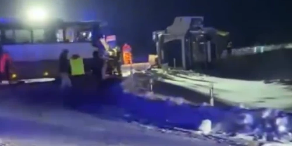 Avārijas vieta (ekrānuzņēmums no video)