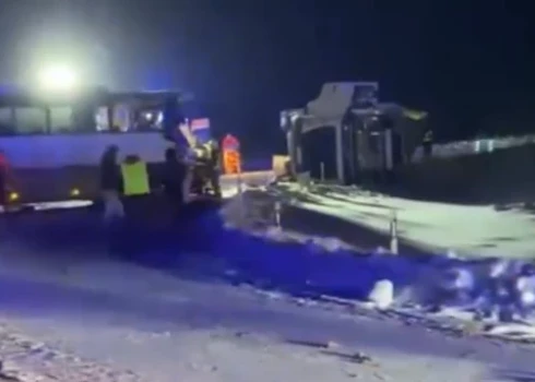 Avārijas vieta (ekrānuzņēmums no video)