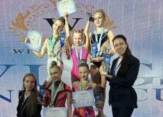 Jūrmalas mākslas vingrotājām panākumi starptautiskajās sacensībās Dubaijā