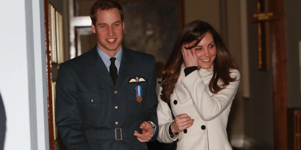 Кейт Миддлтон и принц Уильям в 2008 году.