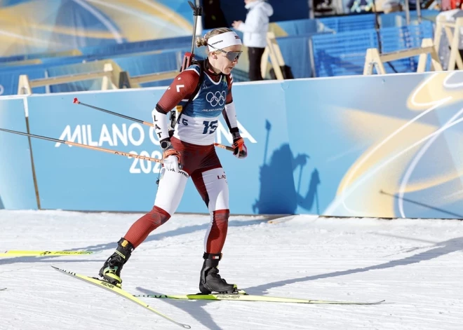 Латвийские биатлонистки в массовом старте на Олимпиаде заняли места в третьей десятке