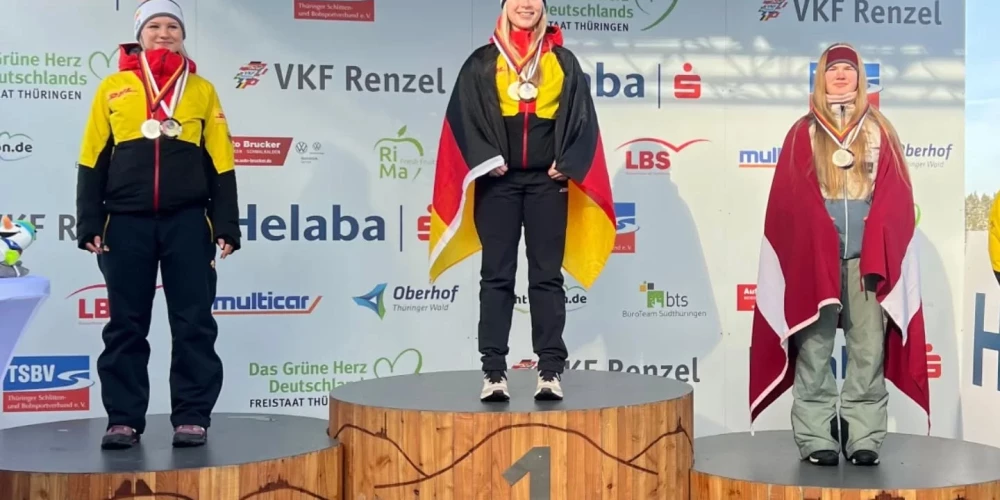 Katija Rimicāne startā bija 13., bet braucienos finišā uzrādīja piekto un trešo rezultātu, kas summā deva trešo vietu.