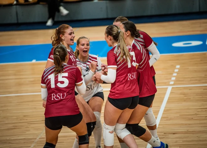 RSU volejbolistes iekļūst Baltijas līgas pusfinālā