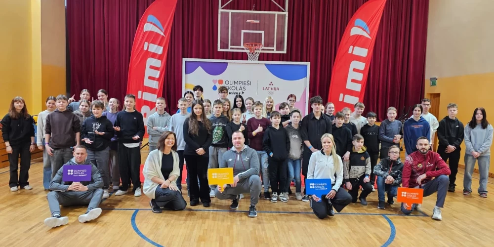 Iniciatīva “Olimpieši skolās ar Rimi” turpina iedvesmot skolēnus.