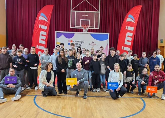 Latvijas olimpieši viesojas Kurzemes skolās, lai iedvesmotu jauniešus