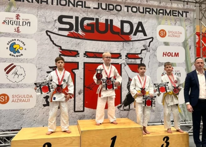 Turnīrs “Sigulda 2026” pulcē ap 700 džudistu no piecām valstīm