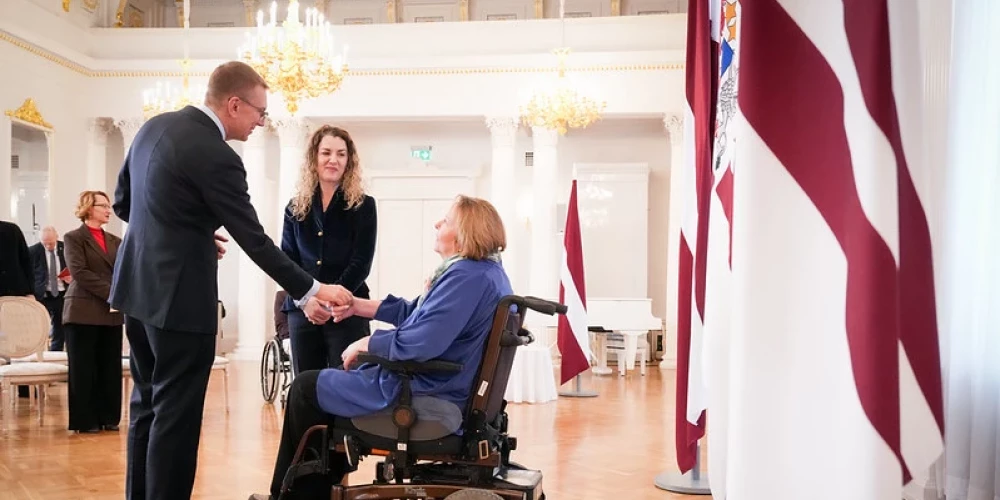 В Рижском замке состоялась встреча президента Эдгара Ринкевича с латвийской сборной — участниками зимних Паралимпийских игр Милан-Кортина.