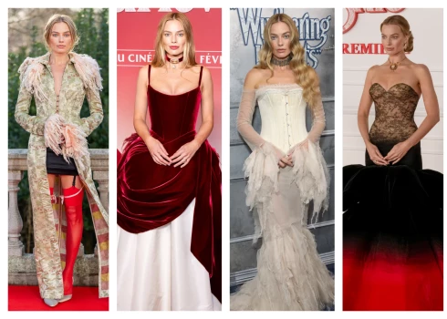 Margo Robijas tērpi filmas “Kalnu aukas” reklāmas pasākumos.