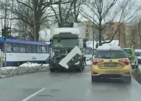 Кадр с места ДТП.