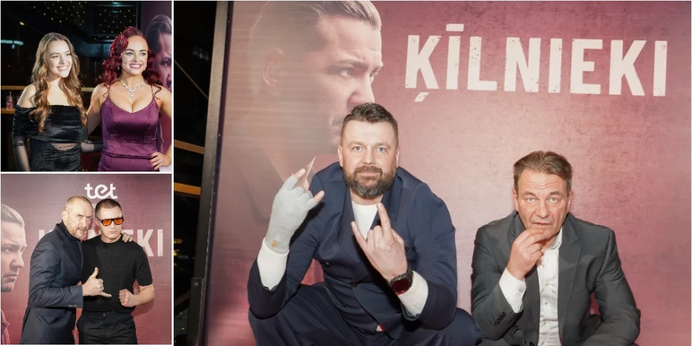 Līksmā burziņā nosvin jaunā pašmāju trillera "Ķīlnieki" pirmizrādi