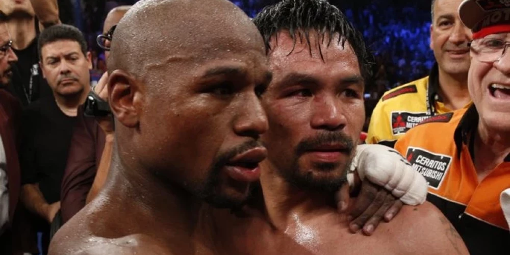 Floids Meivezers un Menijs Pakjao viens pret otru ringā kāps pēc 11 gadu pārtraukuma.