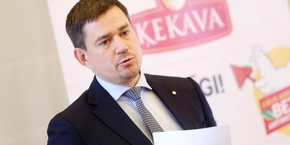 Putnu gaļas ražotāja "Putnu fabrikas "Ķekava"" valdes priekšsēdētājs Andrjus Pranckevičs.