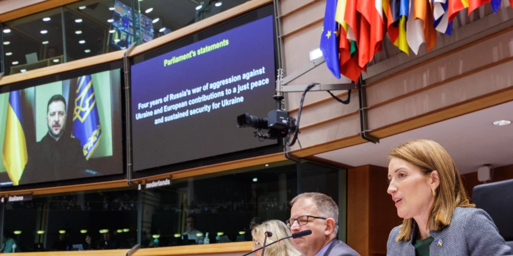 Eiropas Parlamenta priekšsēdētāja Roberta Metsola.