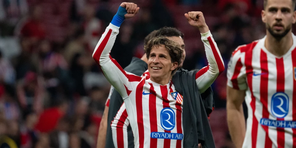 Madrides "Atletico" nodrošina vietu UEFA Čempionu līgas astotdaļfinālā.