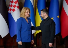 Эвика Силиня и Владимир Зеленский.