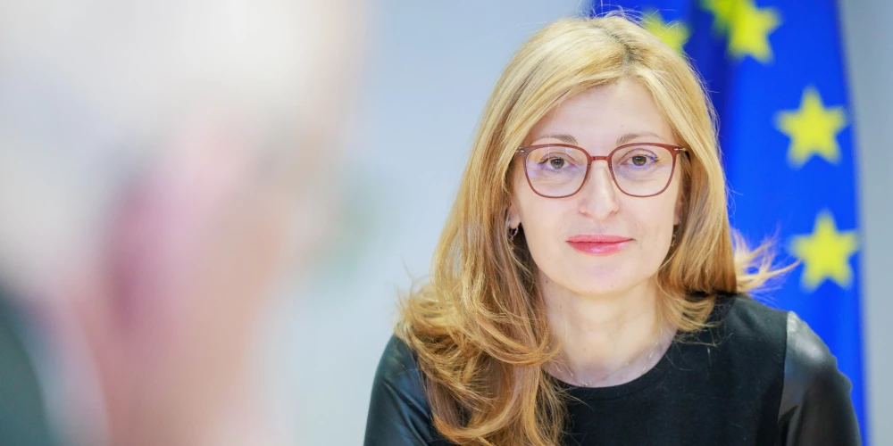 Eiropas komisāre jaunuzņēmumu, pētniecības un inovāciju jautājumos Jekaterina Zaharieva (Ekaterina Zaharieva) .