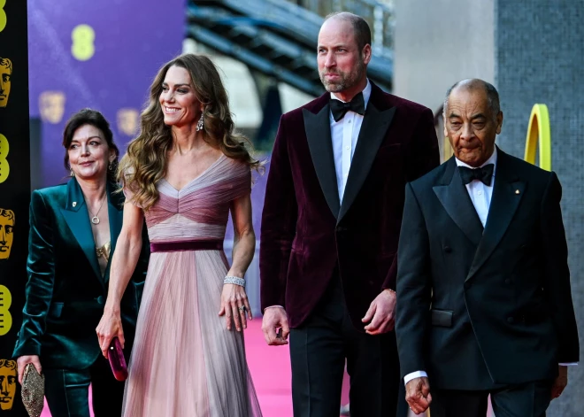 Принцесса Кэтрин и принц Гарри на премии BAFTA.