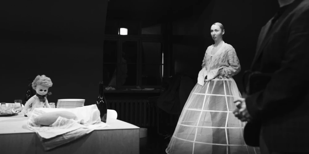 Кадр с репетиции спектакля.