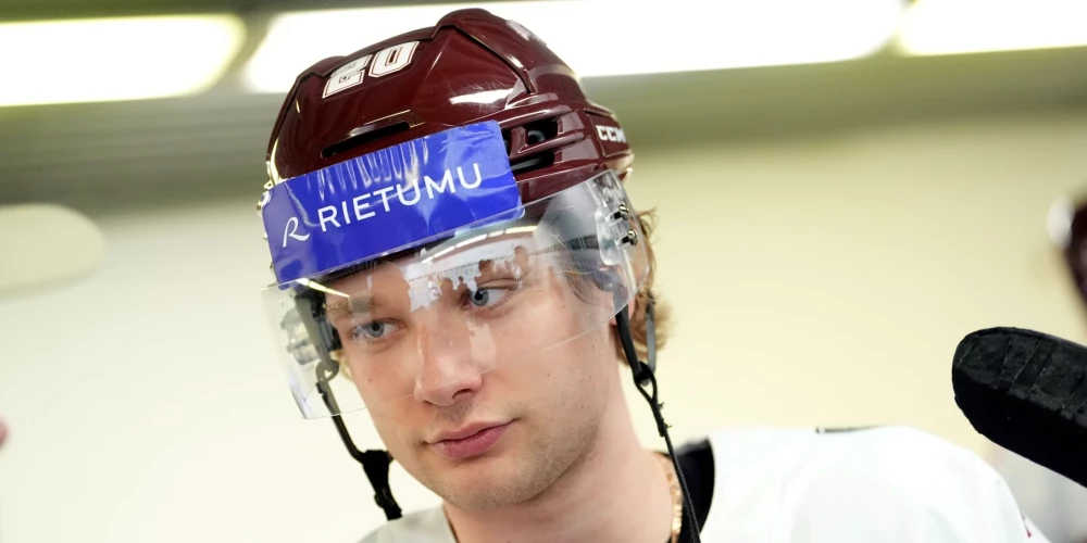 Latvijas hokeja izlases kandidāts Raivis Kristiāns Ansons.