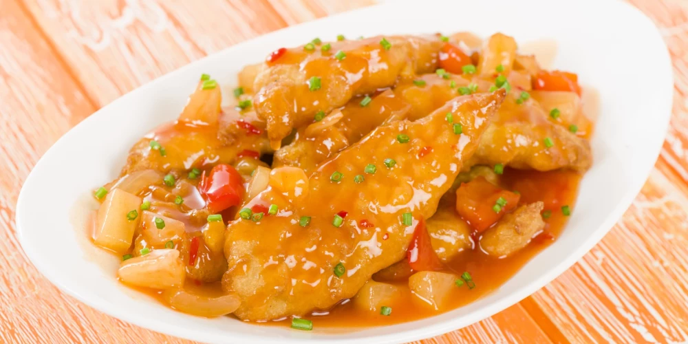 Vista saldskābā apelsīnu mērcē