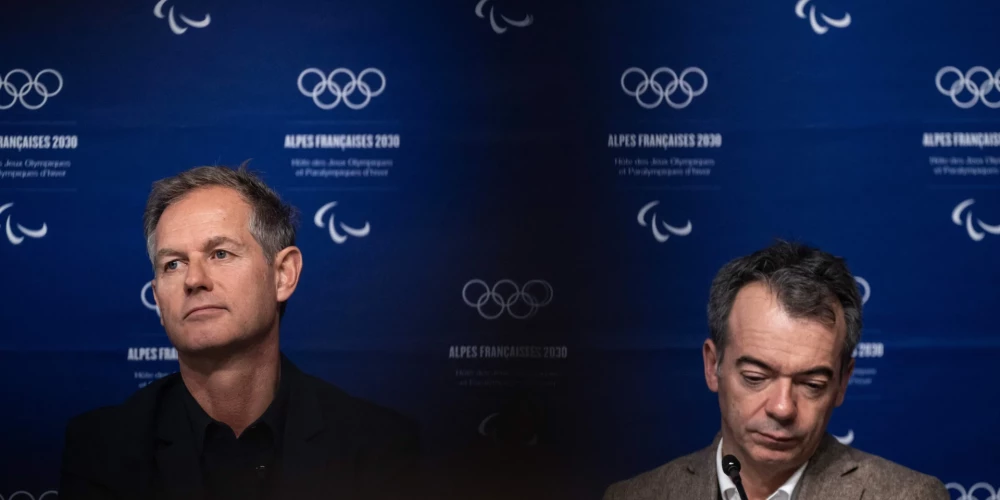 Sirils Linets (pa kreisi) un  Edgars Gropirons.