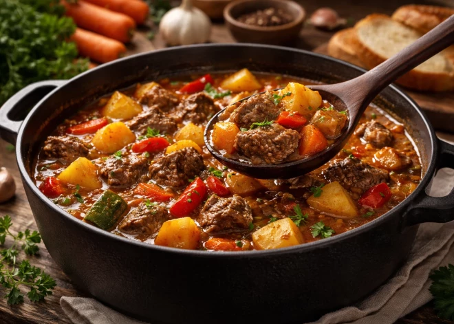 Тушеная говядина с овощами: простой рецепт для домашнего ужина