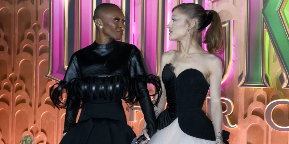 Синтия Эриво и Адриана Гранде.