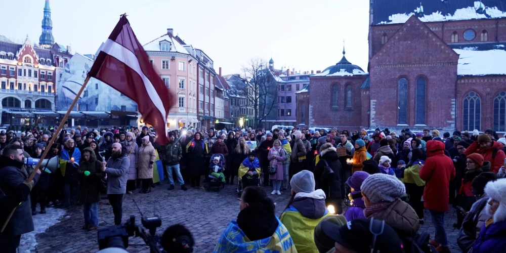 Piemiņas un atbalsta akcija "Gaismas ceļš Ukrainai".