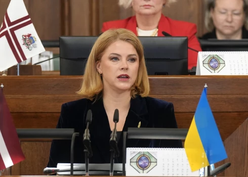 Ministru prezidente Evika Siliņa. 