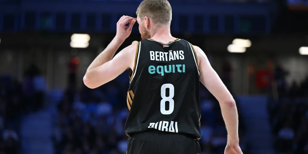 "Dubai" bez Dāvja Bertāna sastāvā Eirolīgas spēlē izcīna uzvaru. 