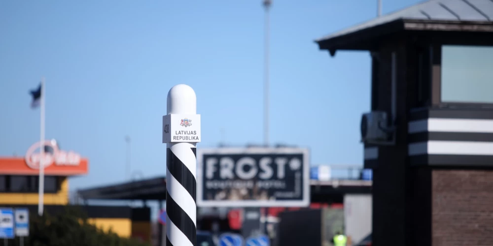 Igaunijas - Latvijas robeža Ainažos./Attēlam ilustratīva nozīme.