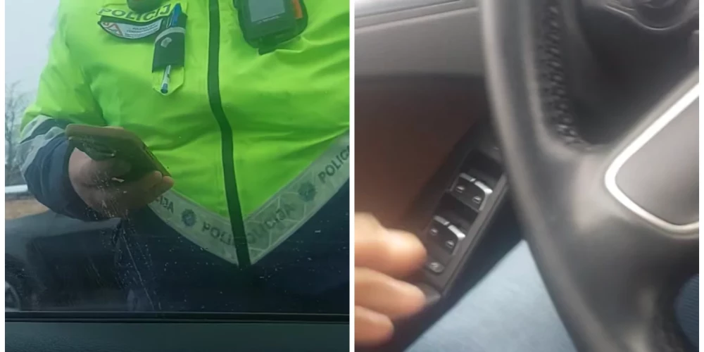 Bravūrīgs vīrietis bēg no policijas.