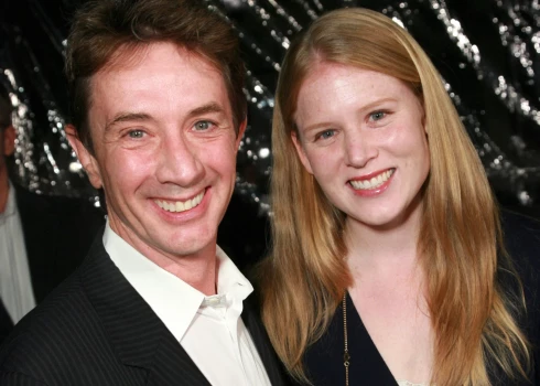 Martins Šorts ar meitu Ketrīnu 2008. gadā. 