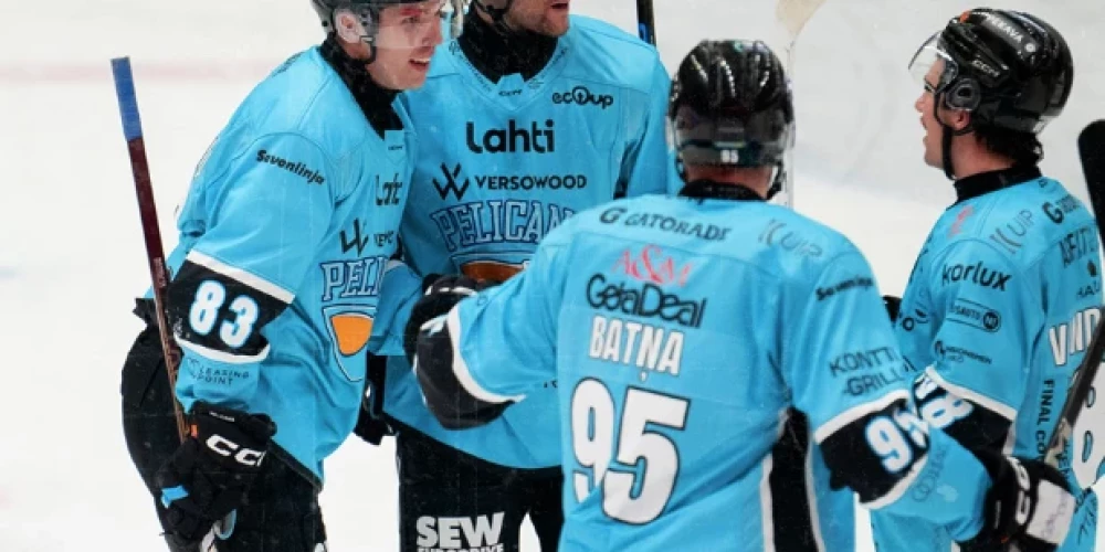 Oskars Batņa kaldina "Pelicans" uzvaru (foto: "Lahden Pelicans" / Facebook)