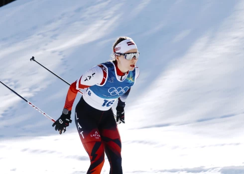 Latvijas slēpošanas līdere Patrīcija Eiduka arī pēc olimpiskajām spēlēm turpina demonstrēt lielisku sneigumu.