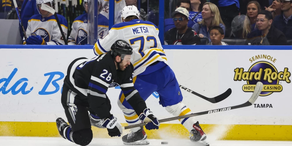 Zemgus Girgensons ar Tampabejas "Lightning" zaudēja latvieša iepriekš pārstāvētajai Bufalo "Sabres".