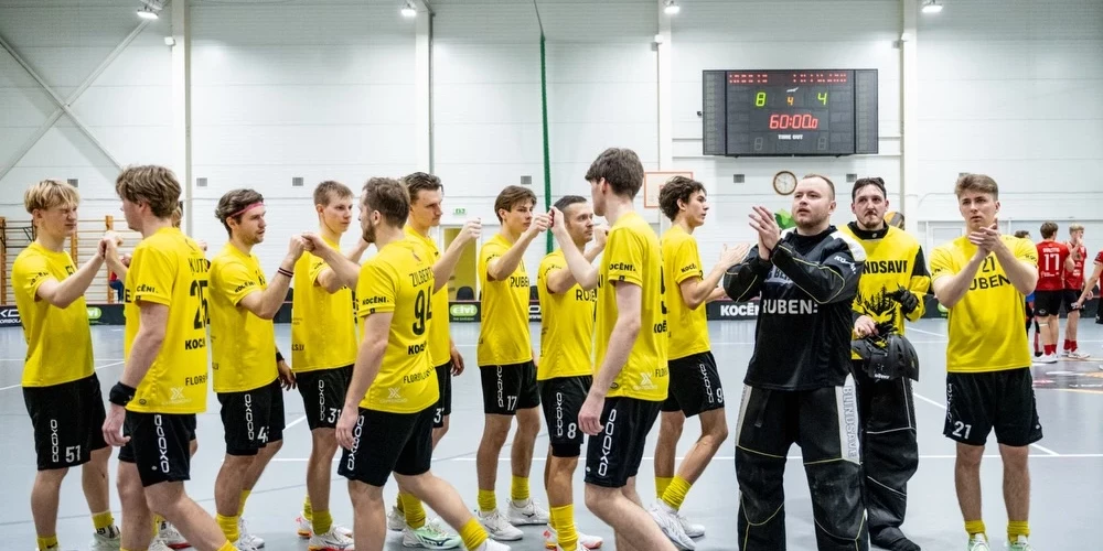 "Masters"/"Ulbroka" un "Rubenes" florbolisti pirmie sasniedz Latvijas čempionāta pusfinālu. 