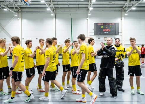 "Masters"/"Ulbroka" un "Rubenes" florbolisti pirmie sasniedz Latvijas čempionāta pusfinālu. 