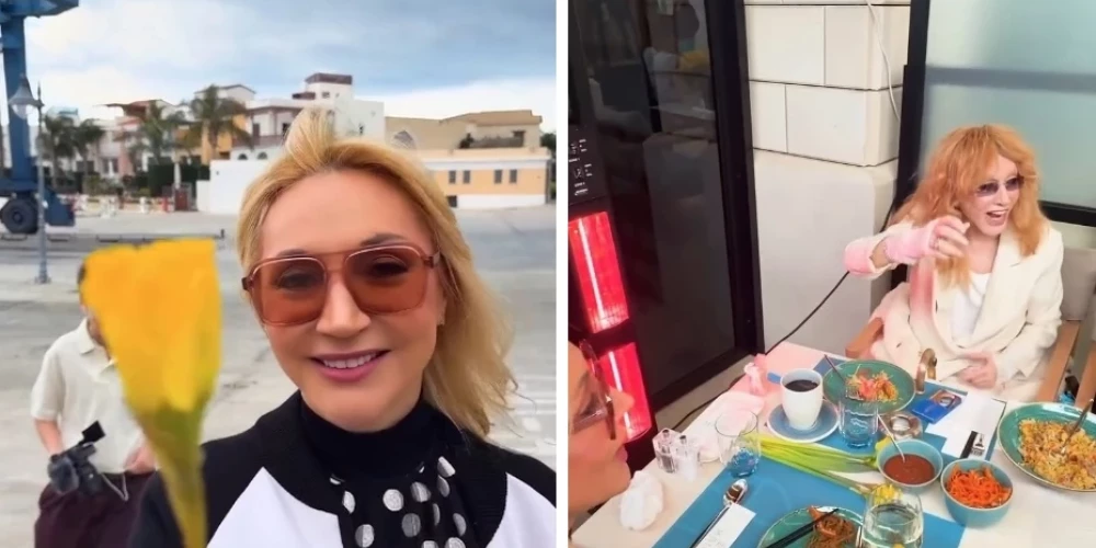 Кристина Орбакайте сняла, как семья Пугачевой встретила весну на Кипре.