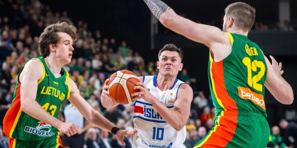 Lietuvas basketbolisti revanšējas un pārliecinoši uzvar Islandi.