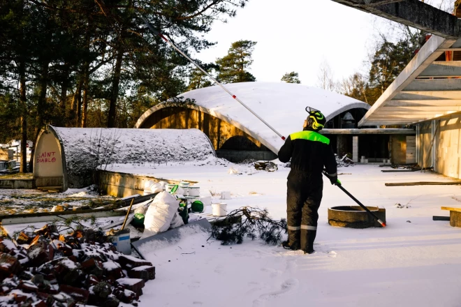 Šogad sakopta “Sēnītes” teritorija.