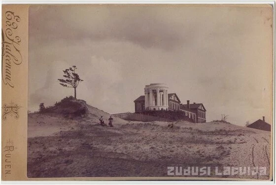 Foto: Zudusī Latvija. Vecmīlgrāvja Zaļā skola un rotonda, 1900