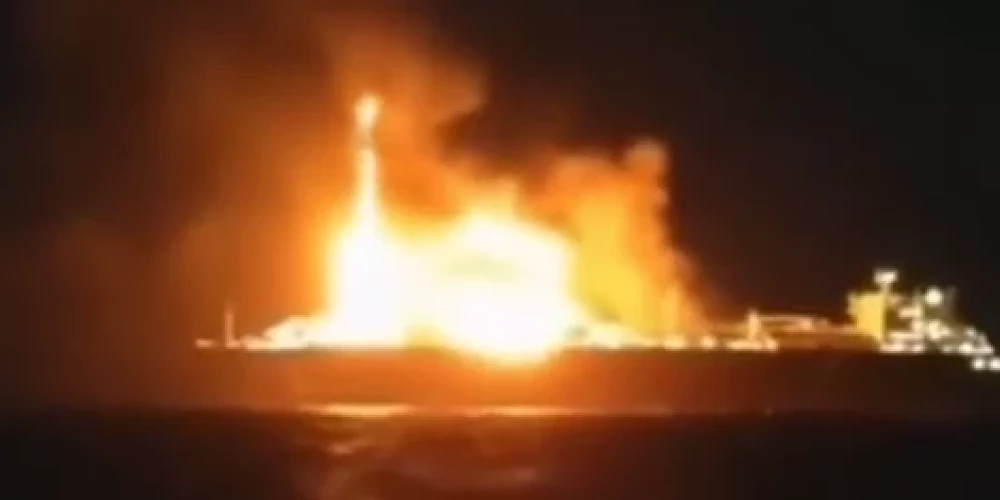 Degošais ""Arctic Metagaz" (ekrānuzņēmums no video)