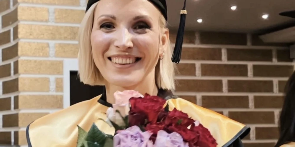 Pasākumu un raidījumu vadītāja Kristīne Virsnīte. 