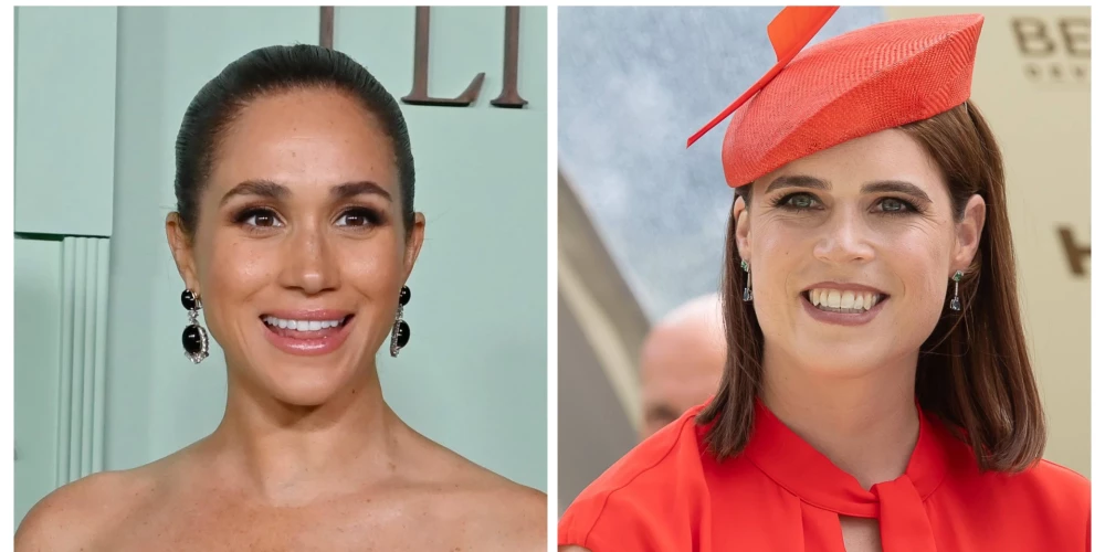 Megana Mārkla un princese Eiženija.