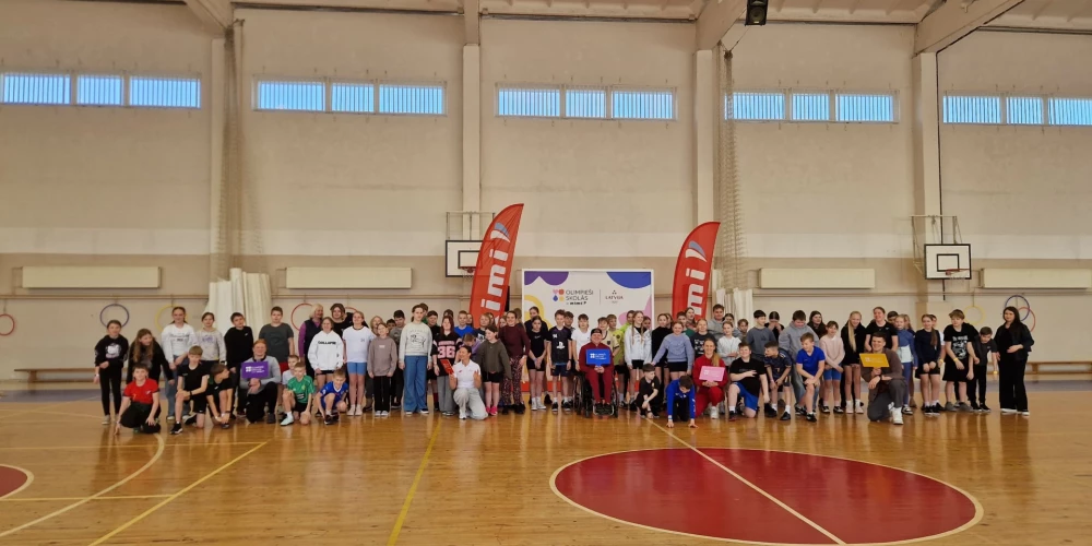 Latgalē aizvadīta noslēdzošā vizīte “Olimpieši skolās ar Rimi”. 