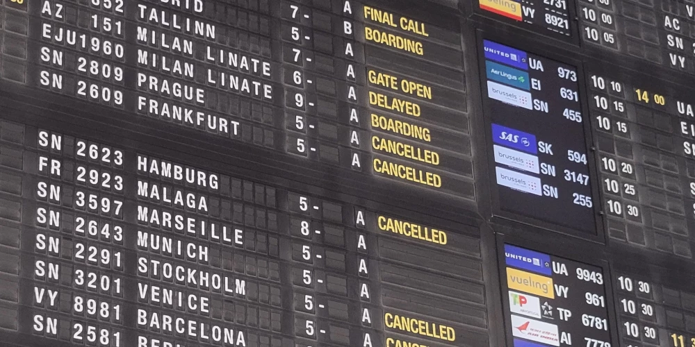 Streika dēļ 12. martā tiks atcelti reisi Briseles un Šarleruā lidostās. 