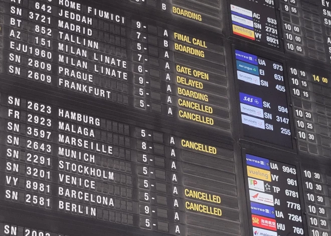 Streika dēļ Beļģijā atcelti arī vairāki “airBaltic” reisi no Briseles