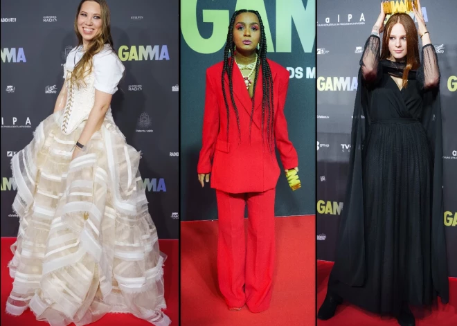 "Gamma" balvu pasniegšanas ceremonijas viesi pārsteidz ar kolorītu stilu.